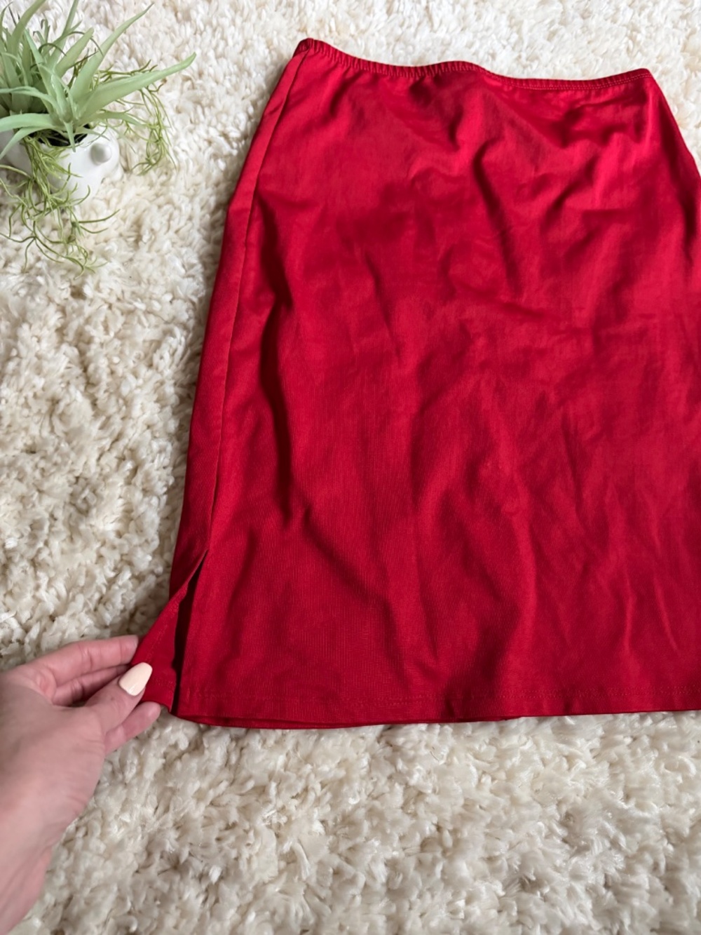 Streamlined S&G Apparel Inc. Vibrant Red Pencil business, casual, professional m - Picture 5 of 7